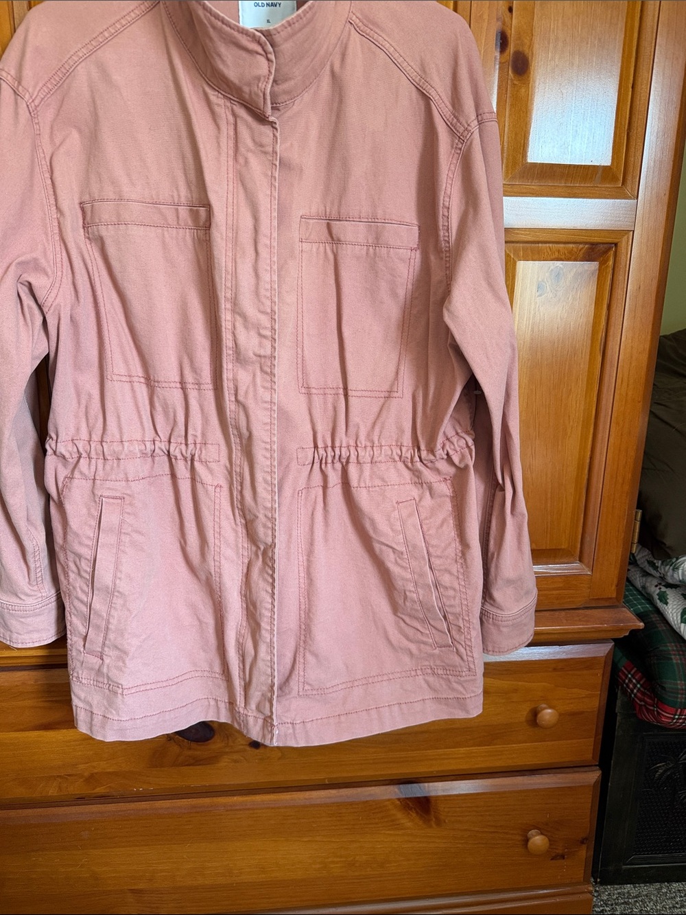 Old Navy Women's Dusty Rose Utility Jacket - Picture 4 of 9